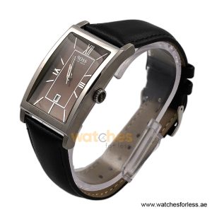 Alternative view of Hugo Boss Men’s Quartz Black Leather Strap Brown Dial 30mm Watch 1512416/3 (Shelf Leftover)