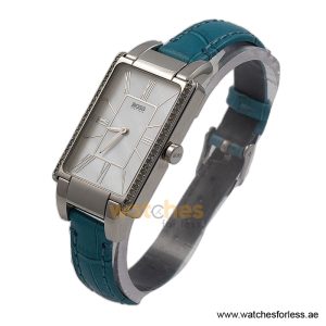 Alternative view of Hugo Boss Women’s Quartz Sky Blue Leather Strap Mother Of Pearl Dial 25mm Watch 1502201/1 (Shelf Leftover)