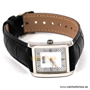 Hugo Boss Women’s Quartz Black Leather Strap White Dial 24mm Watch 1502198 (Shelf Leftover) - Image 3