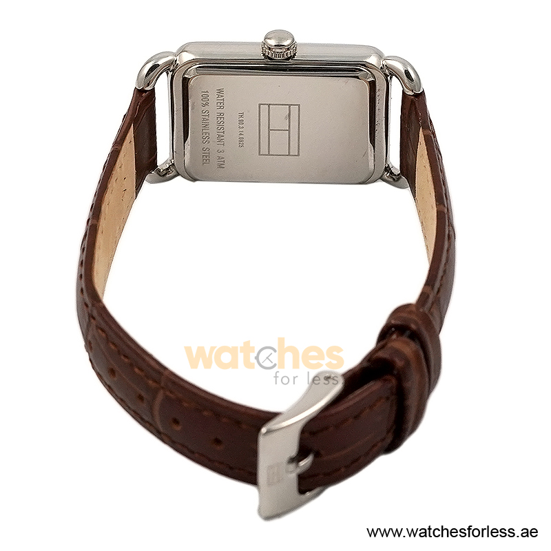 Tommy Hilfiger Women’s Quartz Brown Leather Strap White Dial 22mm Watch 1780888/4 (Shelf Leftover) - Image 3