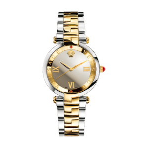 Versace Women’s Quartz Swiss Made Two-tone Stainless Steel Miror Dial 35mm Watch VAI200016 (Without Tag)
