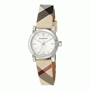 Burberry Women’s Swiss Made Quartz Multi Color Leather Strap Silver Dial 26mm Watch BU9212 (Without Tag)