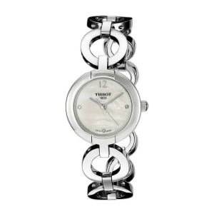 TISSOT Women’s Quartz Swiss Made Stainless Steel White Mother of Pearl Dial 28mm Watch T084.210.11.117.01 (Without Tag)