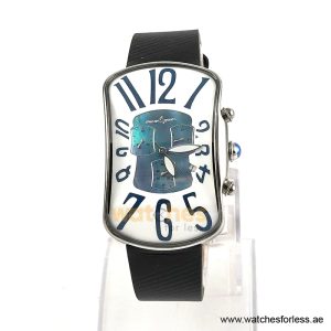 Dancing Wolves Women’s Quartz Black Leather Strap Multi Color Dial 33mm Watch RE16300 (Shelf Leftover)