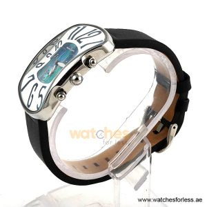 Alternative view of Dancing Wolves Women’s Quartz Black Leather Strap Multi Color Dial 33mm Watch RE16300 (Shelf Leftover)