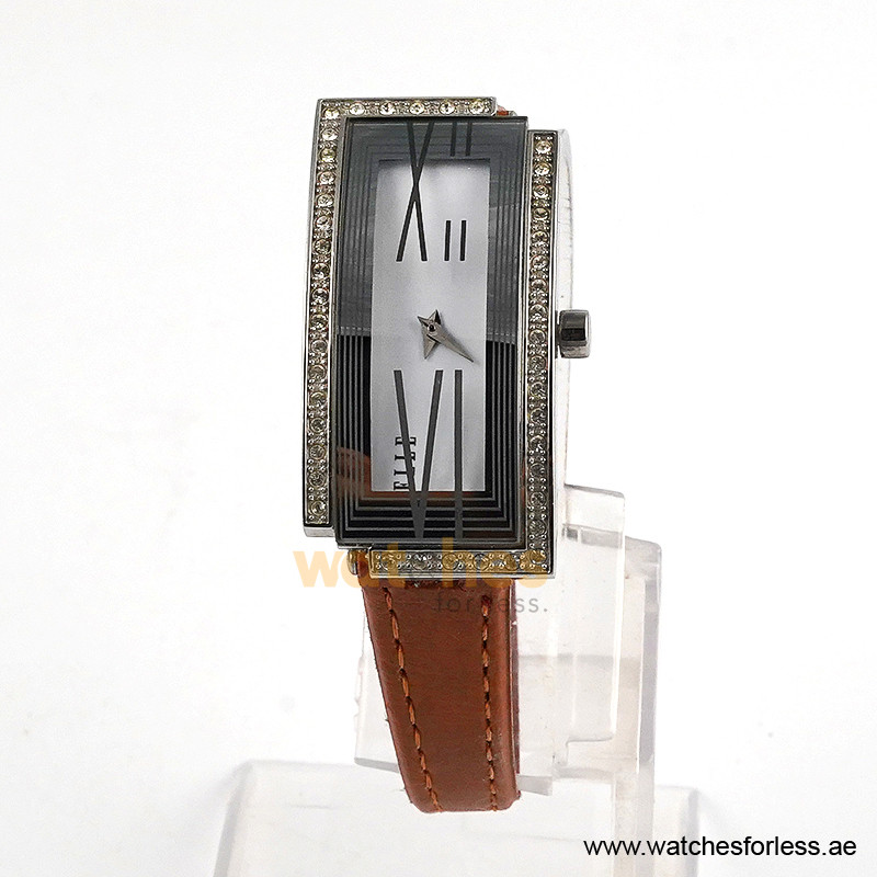 Elle Women’s Quartz Camel Brown Leather Strap White Dial 24mm Watch EL20113S02C/1 (Shelf Leftover)
