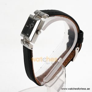 Alternative view of Elle Women’s Quartz Black Leather Strap Black Dial 22mm Watch EL20021S01C (Shelf Leftover)