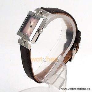 Alternative view of Elle Women’s Quartz Dark Brown Leather Strap Pink Dial 25mm Watch EL20028S02C/6 (Shelf Leftover)