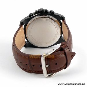 Michael Kors Men’s Chronograph Brown Leather Strap Black Dial 44mm Watch MK8482 (Shelf Leftover) - Image 3