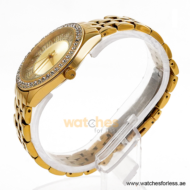 Michael Kors Women’s Quartz Gold Stainless Steel Gold Dial 38mm Watch MK4709/1 (Shelf Leftover) - Image 4