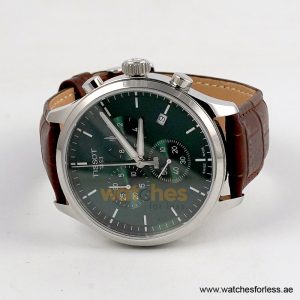 Alternative view of TISSOT Men’s Quartz Swiss Made Brown Leather Strap Green Dial 45mm Watch T116.617.16.091.00 (Shelf Leftover)