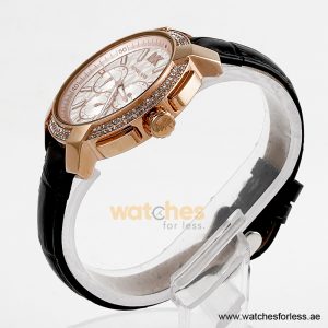Alternative view of Michael Kors Women’s Quartz Black Leather Strap White Dial 42mm Watch MK7222 (Shelf Leftover)