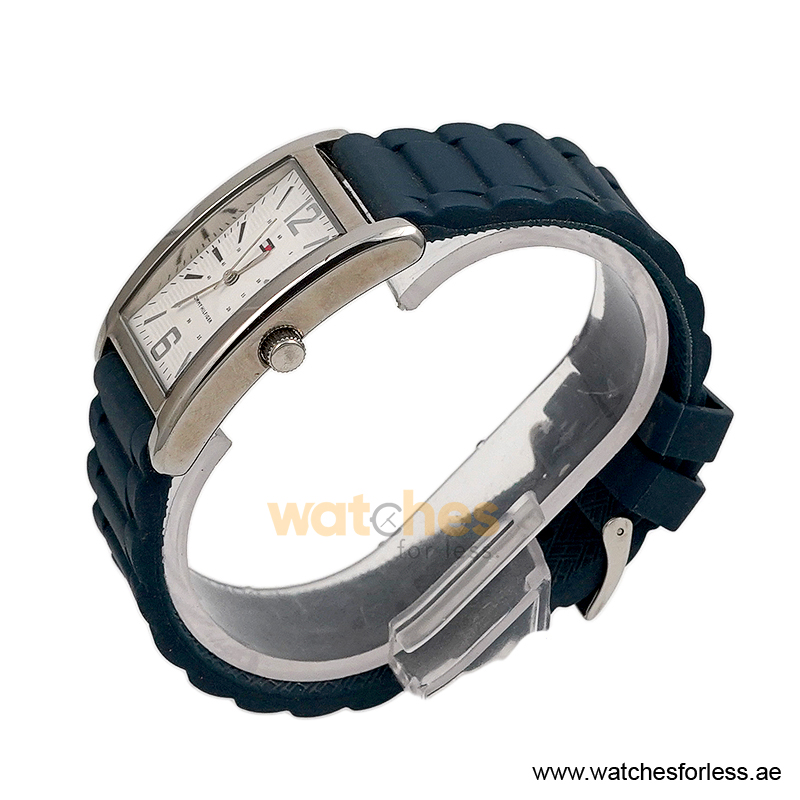 Tommy Hilfiger Men’s Quartz Dark Blue Silicone Strap White Dial 30mm Watch TH1421251197/1 (Shelf Leftover) - Image 2