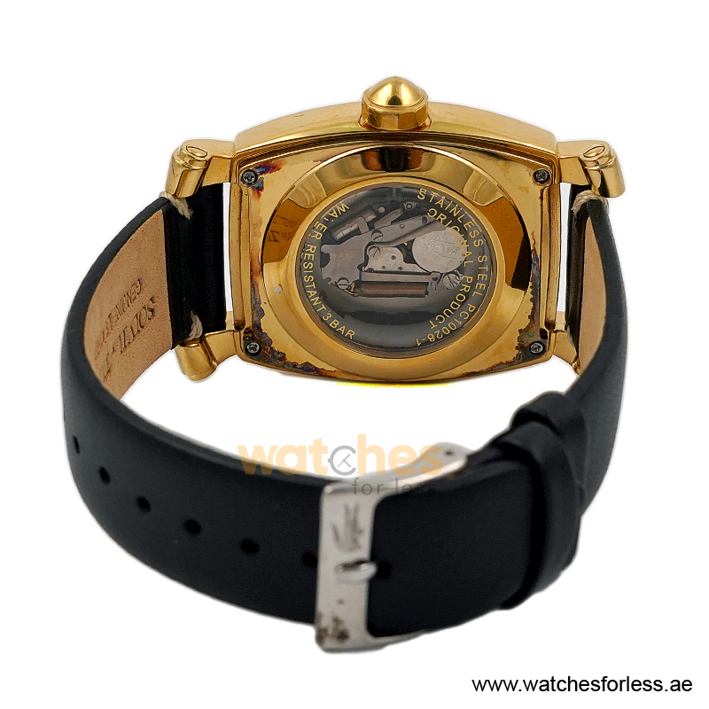 Pierre Cardin Men’s Quartz Black Leather Strap Gold Dial 36mm Watch PC10028/G14 (Shelf Leftover) - Image 3