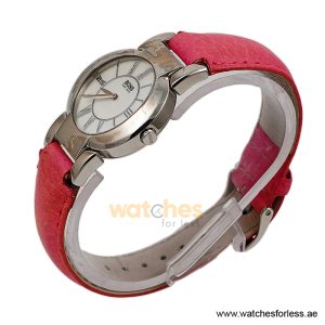 Alternative view of Hugo Boss Women’s Quartz Deep Pink Leather Strap Mother Of Pearl Dial 35mm Watch 1502160/2 (Shelf Leftover)