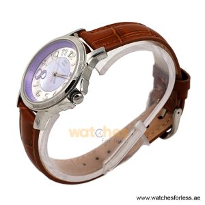 Alternative view of Tommy Hilfiger Women’s Quartz Brown Leather Strap Purple & Silver Dial 36mm Watch 1780963/1 (Shelf Leftover)