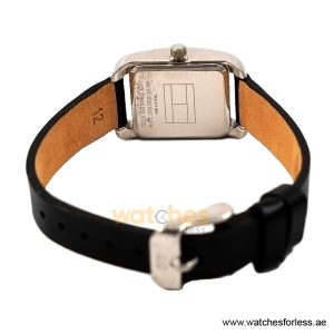 Tommy Hilfiger Women’s Quartz Black Leather Strap Silver Dial 20mm Watch 1780679/2 (Shelf Leftover) - Image 3