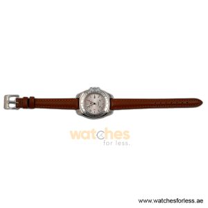 Tommy Hilfiger Women’s Quartz Brown Leather Strap Silver Sunray Dial 34mm Watch F80197 (Shelf Leftover) - Image 4
