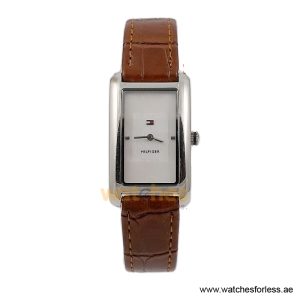 Tommy Hilfiger Women’s Quartz Brown Leather Strap White Mother Of Pearl Dial 22mm Watch 1780998/1 (Shelf Leftover)