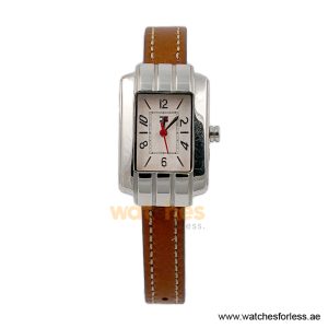 Tommy Hilfiger Women’s Quartz Brown Leather Strap White Dial 22mm Watch F80184 (Shelf Leftover)