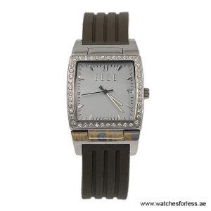 Elle Women’s Quartz Grey Silicone Strap Blue Dial 28mm Watch EL20052P02N/1 (Shelf Leftover)