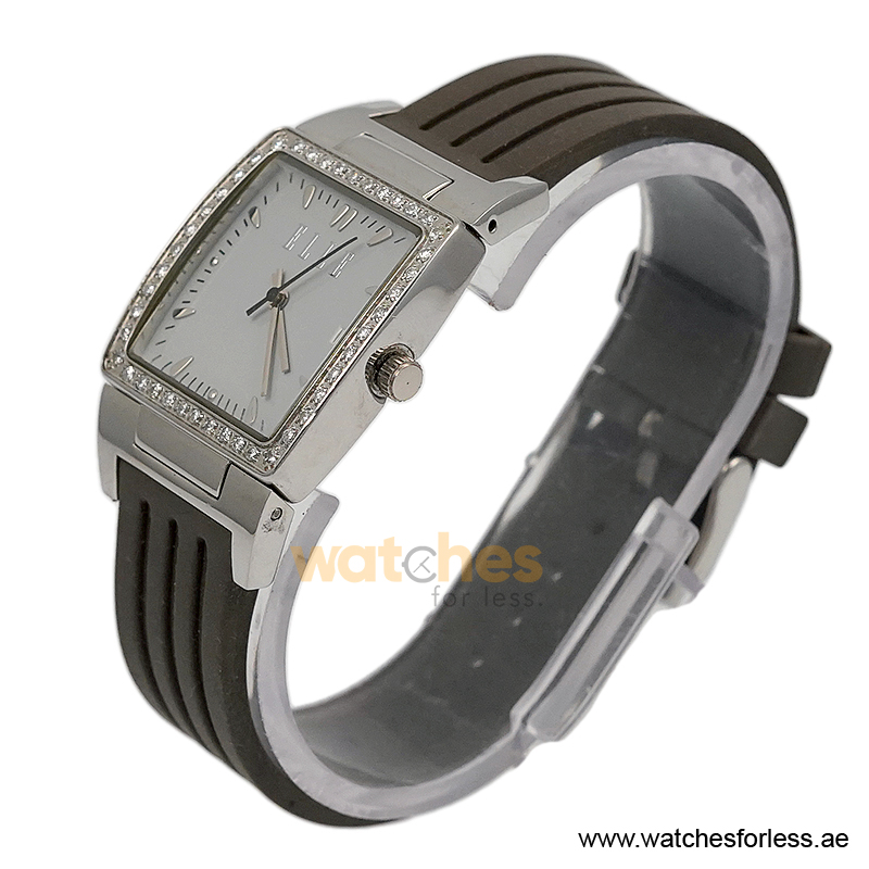 Elle Women’s Quartz Grey Silicone Strap Blue Dial 28mm Watch EL20052P02N/1 (Shelf Leftover) - Image 2