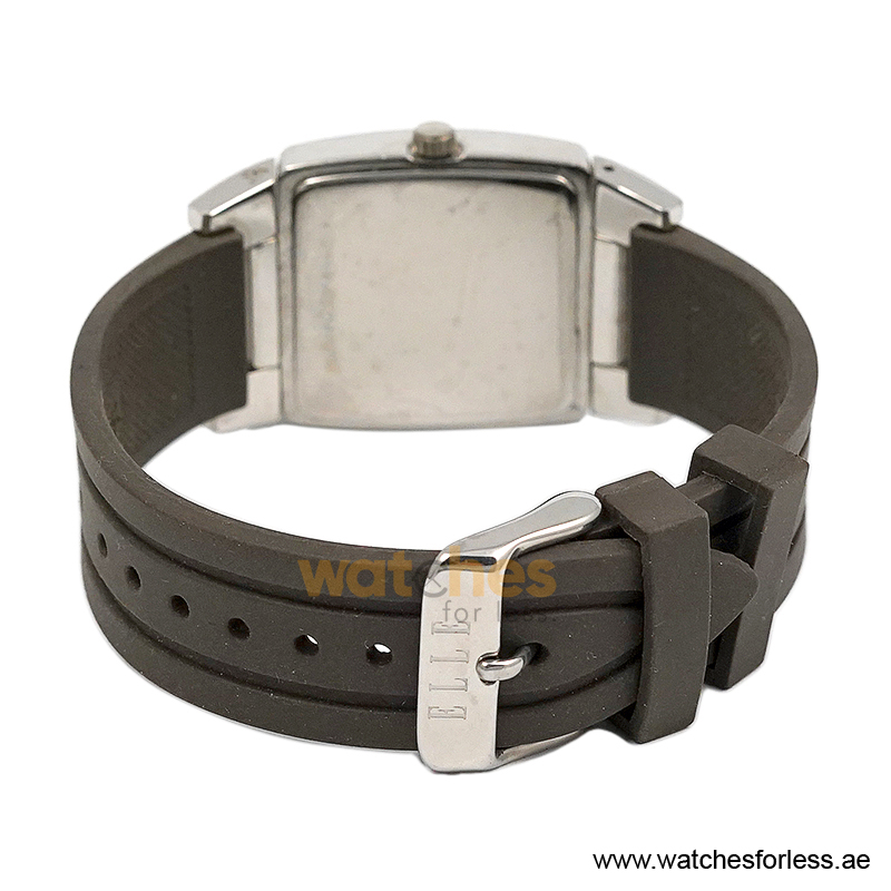 Elle Women’s Quartz Grey Silicone Strap Blue Dial 28mm Watch EL20052P02N/1 (Shelf Leftover) - Image 3
