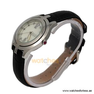 Alternative view of Elle Women’s Quartz Black Leather Strap Mother Of Pearl Dial 38mm Watch EL20135S06N (Shelf Leftover)