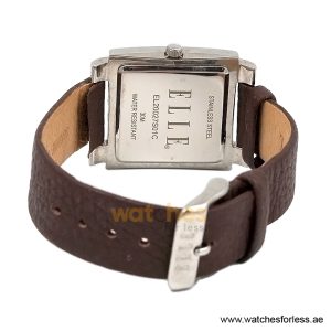 Alternative view of Elle Women’s Quartz Brown Leather Strap White Dial 32mm Watch EL20027S01C/1 (Shelf Leftover)