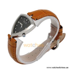 Alternative view of Elle Women’s Quartz Camel Brown Leather Strap Black Dial 35mm Watch EL20017S03C/3 (Shelf Leftover)