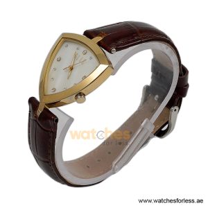 Alternative view of Elle Women’s Quartz Brown Leather Strap Mother of Pearl Dial 35mm Watch EL20017S03C/1 (Shelf Leftover)