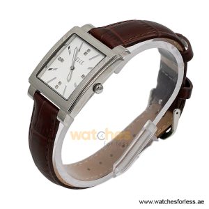 Alternative view of Elle Women’s Quartz Brown Leather Strap White Dial 32mm Watch EL20027S01C/2 (Shelf Leftover)