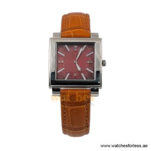 Elle Women’s Quartz Camel Brown Leather Strap Red Dial 32mm Watch 20027S03C/4 (Shelf Leftover)