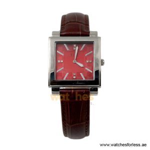 Elle Women’s Quartz Brown Leather Strap Red Dial 32mm Watch 20027S03C/6 (Shelf Leftover)