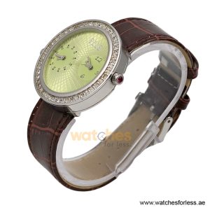 Alternative view of Elle Women’s Quartz Brown Leather Strap Green Dial 41mm Dual Time Watch EL20038S50N (Shelf Leftover)