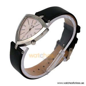Alternative view of Elle Women’s Quartz Black Leather Strap Pink Mother of Pearl Dial 35mm Watch EL20017S01C/1 (Shelf Leftover)