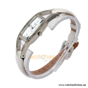 Alternative view of Elle Women’s Quartz White Leather Strap White Mother Of Pearl Dial 20mm Watch EL20001S01C/3 (Shelf Leftover)