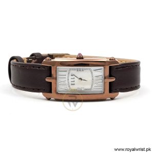 Elle Women’s Quartz Dark Brown Leather Strap Mother Of Pearl Dial 23mm Watch EL20051S04N/1 (Shelf Leftover) - Image 4