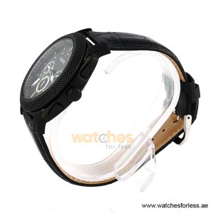 Alternative view of Fossil Men’s Quartz Black Leather Strap Black Dial 45mm Watch FS4552/5 (Shelf Leftover)
