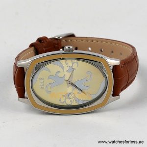 Elle Women’s Quartz Camel Brown Leather Strap Champagne Dial 28mm Watch EL20005S02C/1 (Shelf Leftover) - Image 3