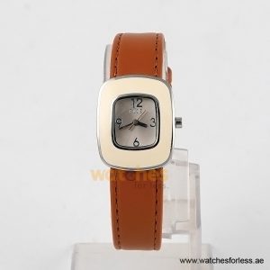 Elle Women’s Quartz Brown Leather Strap Champagne Dial 22mm Watch EL20245S06X (Shelf Leftover)
