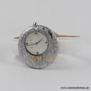 Elle Women’s Quartz White Leather Strap White Dial 36mm Watch EL30042S05K/1 (Shelf Leftover) - Image 3