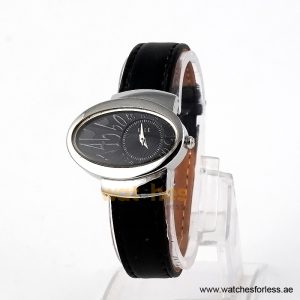 Alternative view of Elle Women’s Quartz Black Leather Strap Black Dial 40mm Watch EL20032S02N/1 (Shelf Leftover)