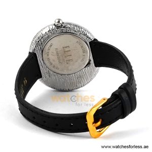 Elle Women’s Quartz Black Leather Strap White Dial 36mm Watch EL30042S05K (Shelf Leftover) - Image 4
