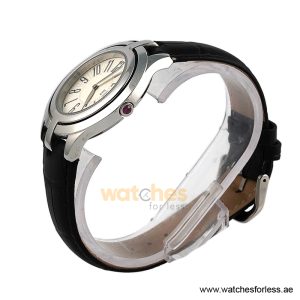 Alternative view of Elle Women’s Quartz Black Leather Strap White Dial 38mm Watch EL20135S01N (Shelf Leftover)