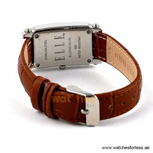 Elle Women’s Quartz Brown Leather Strap Mother Of Pearl Dial 23mm Watch EL20051S01N/1 (Shelf Leftover) - Image 4