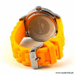 Lacoste Women’s Quartz Yellow Silicone Strap Yellow Dial 40mm Watch 2000745/2 (Shelf Leftover) - Image 3