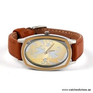 Elle Women’s Quartz Camel Brown Leather Strap Champagne Dial 28mm Watch EL20005S02C/2 (Shelf Leftover) - Image 4