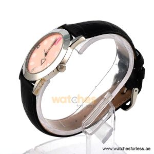 Alternative view of Elle Women’s Quartz Black Leather Strap Light Pink Dial 37mm Watch EL0009/1 (Shelf Leftover)