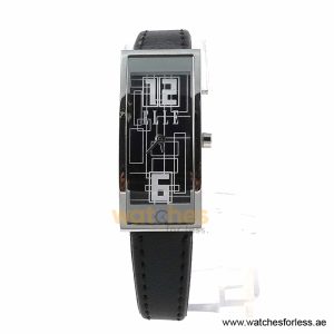 Elle Women’s Quartz Black Leather Strap Black Dial 19mm Watch EL20116SO3C (Shelf Leftover)